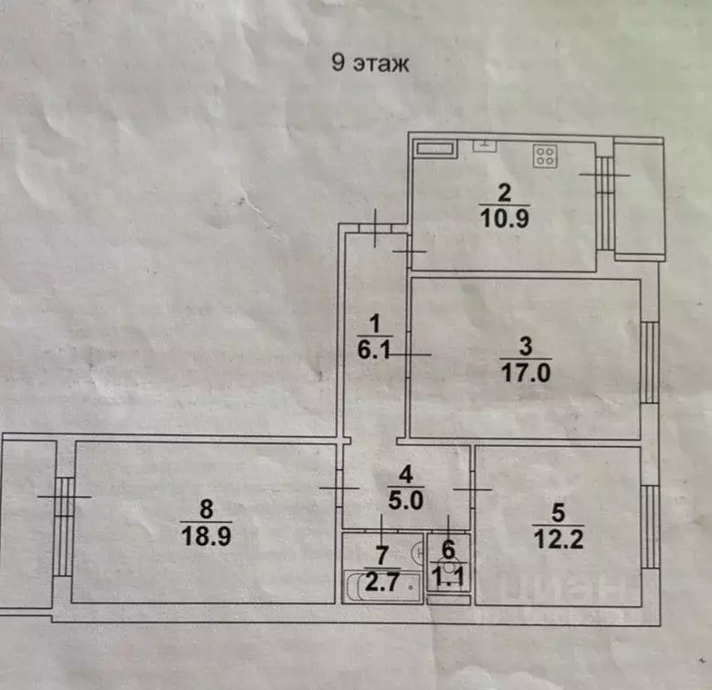 3-к кв. Саратовская область, Саратов пос. Юбилейный, Федоровская ул., ... - Фото 1