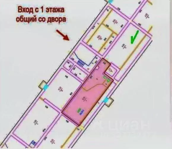 Помещение свободного назначения в Москва ул. Хамовнический Вал, 14 (63 ... - Фото 1