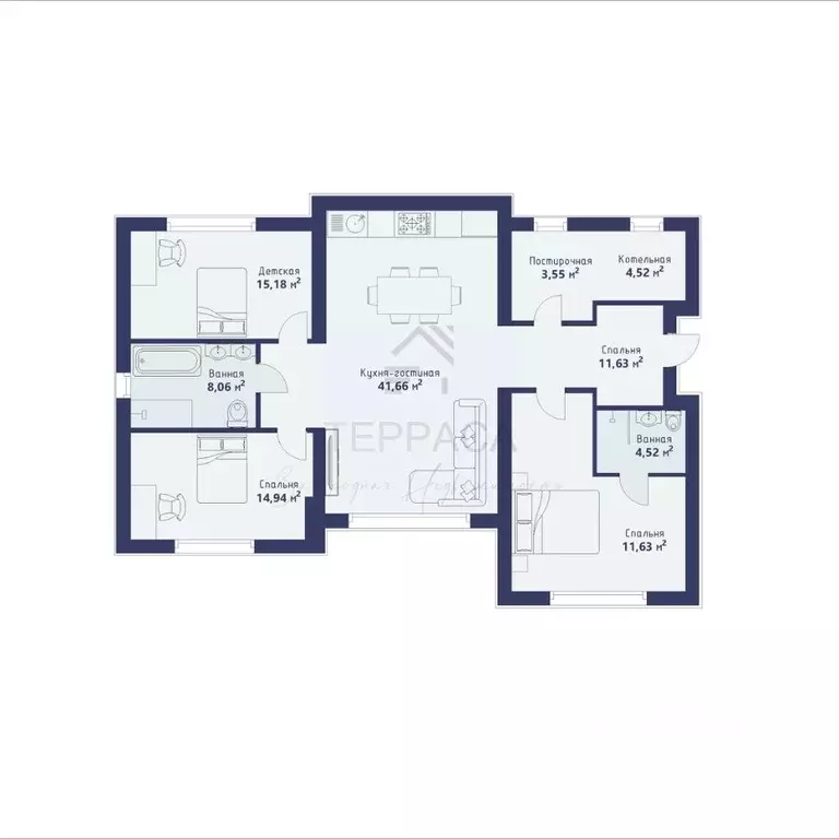Дом в Ленинградская область, Гатчинский муниципальный округ, Дони ТСН ... - Фото 2
