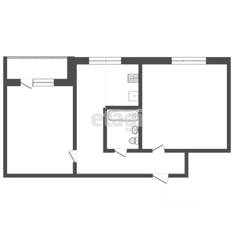 2-к кв. Мордовия, Саранск ул. Пушкина, 78 (49.2 м) - Фото 1