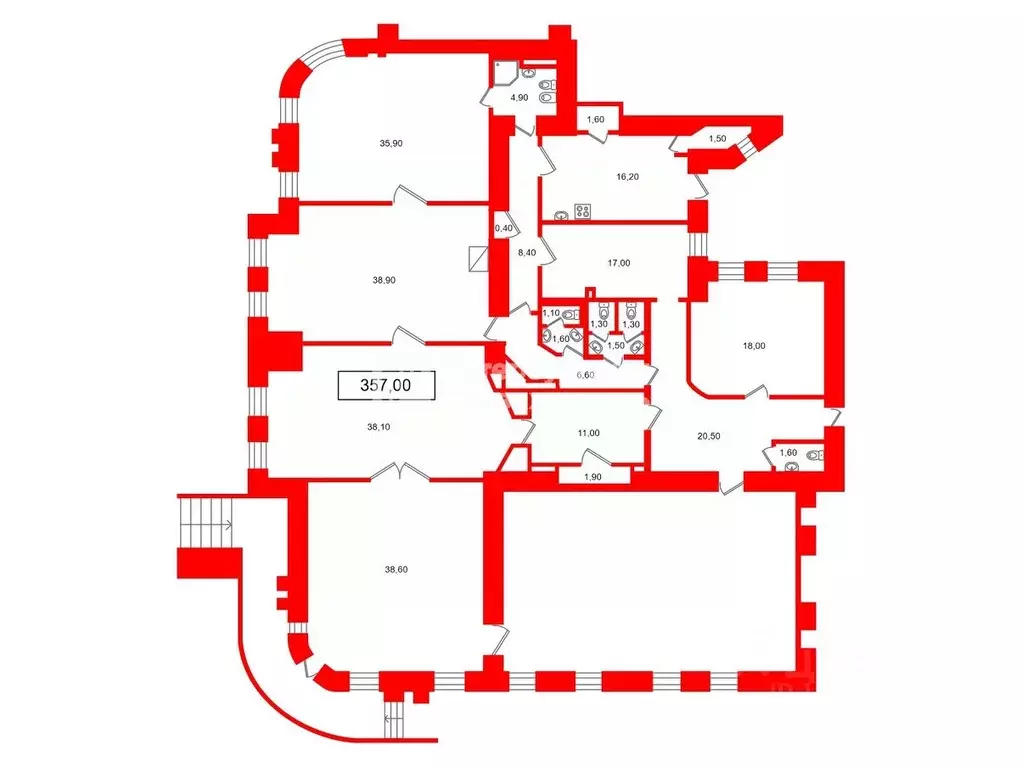 Помещение свободного назначения в Санкт-Петербург Каменноостровский ... - Фото 2