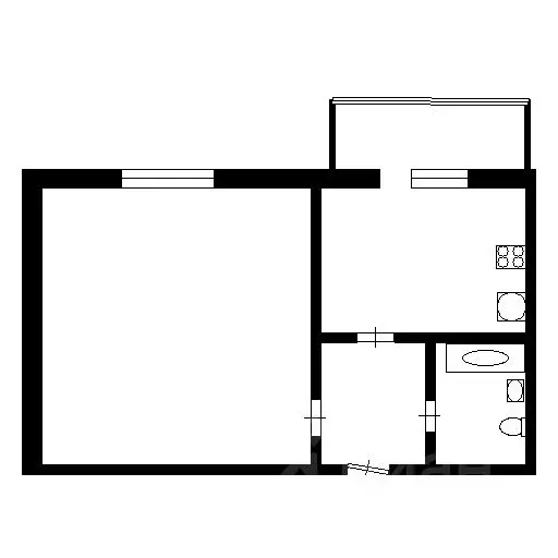 1-к кв. Москва ул. Петра Романова, 6 (34.6 м) - Фото 2