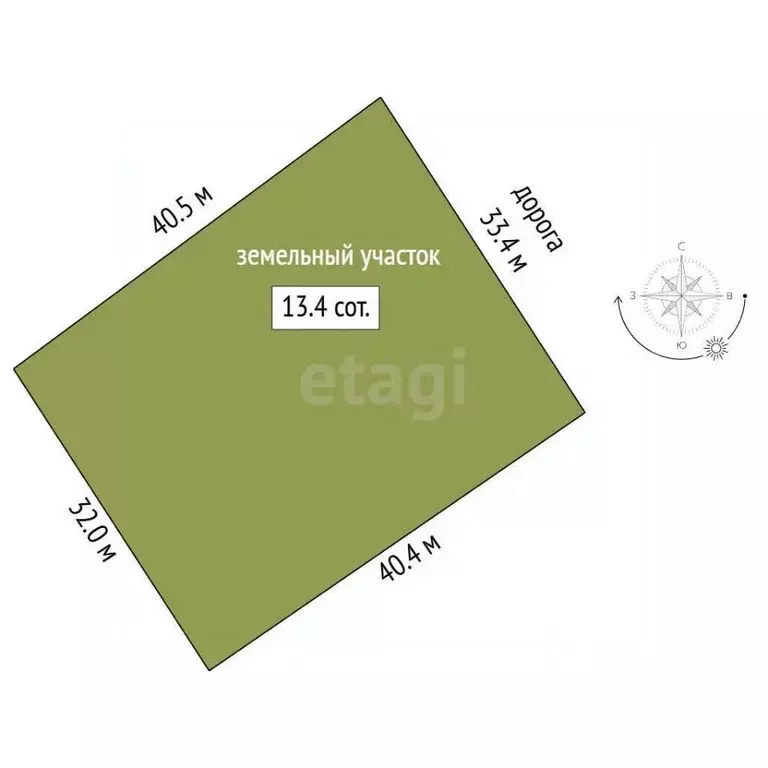 Участок в Пермский край, д. Кондратово ул. Дачная, 4 (13.37 сот.) - Фото 2