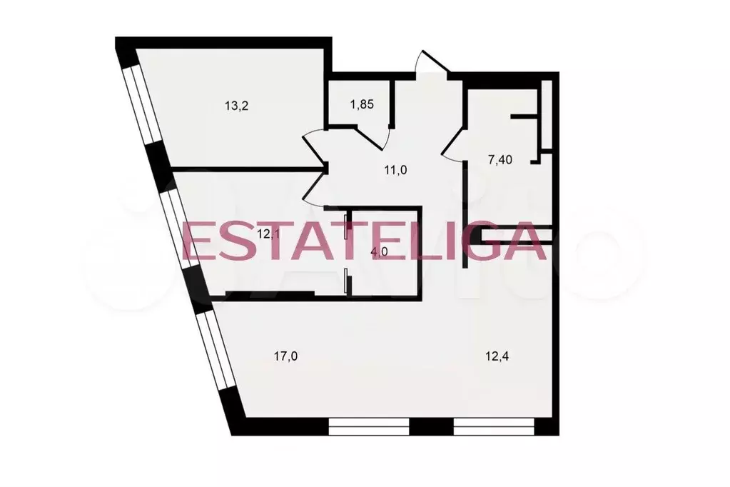 3-к. квартира, 80 м, 4/29 эт. - Фото 0