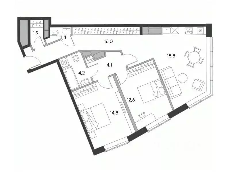 2-к кв. Москва ул. Земляной Вал, 37 (73.8 м) - Фото 0