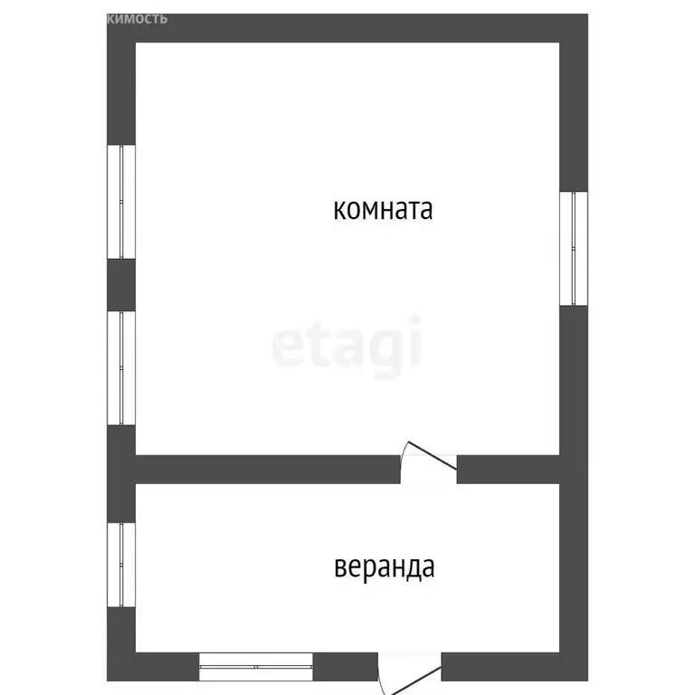Дом в Верхняя Салда, коллективный сад № 4, Земляничная улица (16.7 м) - Фото 0