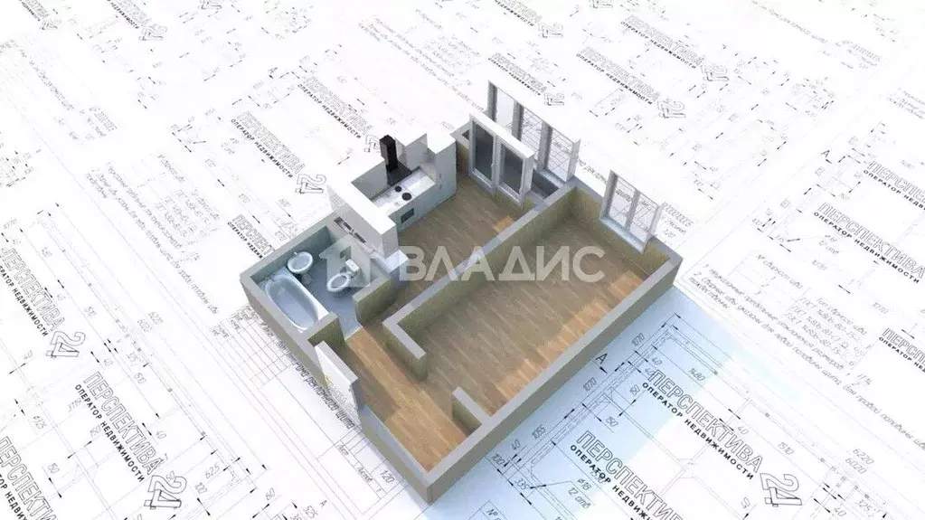 1-к кв. Иркутская область, Ангарск 22-й мкр, 42 (37.0 м) - Фото 1