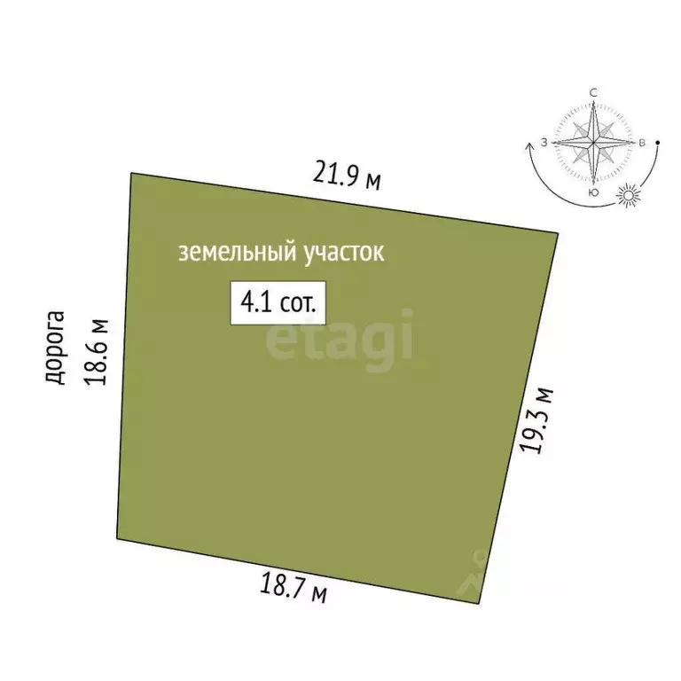 Участок в Севастополь Икар-3 садоводческое товарищество, 28 (4.0 сот.) - Фото 1