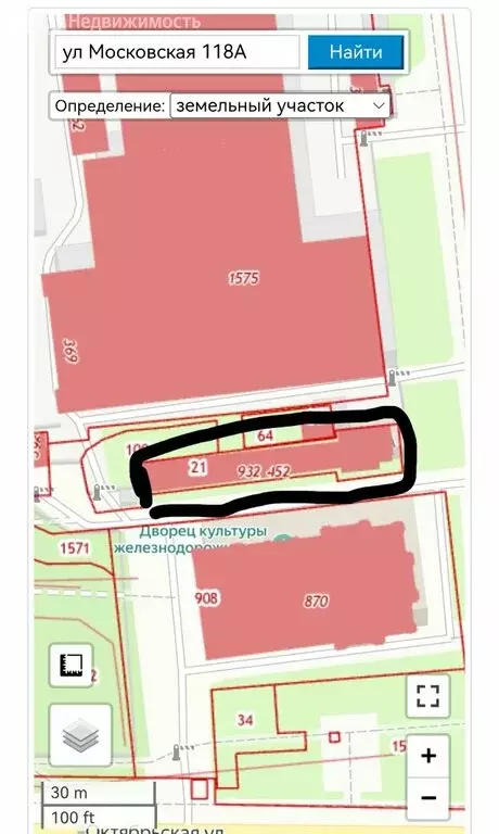 Участок в Пенза, Московская улица, 118А (7 м) - Фото 1