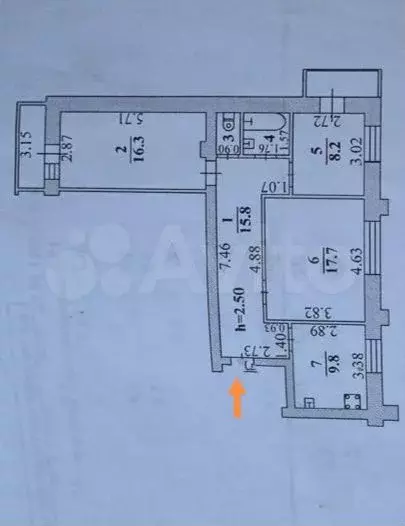 3-к. квартира, 72 м, 2/9 эт. - Фото 0