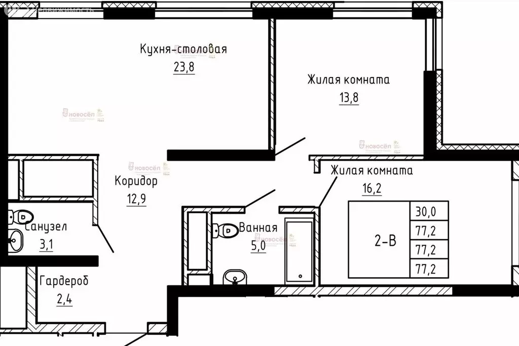 2-комнатная квартира: Екатеринбург, улица Владимира Белоглазова, 2А ... - Фото 0