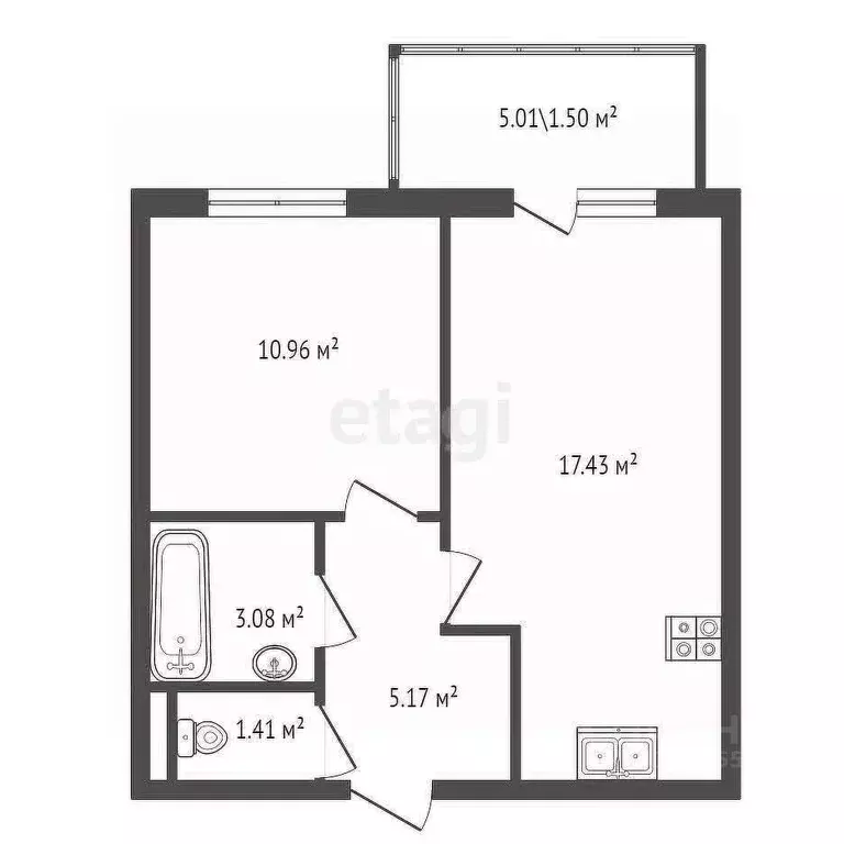 1-к кв. Санкт-Петербург ш. Суздальское, 18к2 (38.05 м) - Фото 0