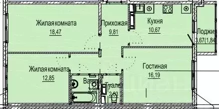3-к кв. Нижегородская область, Нижний Новгород Лесной Городок мкр, ... - Фото 0