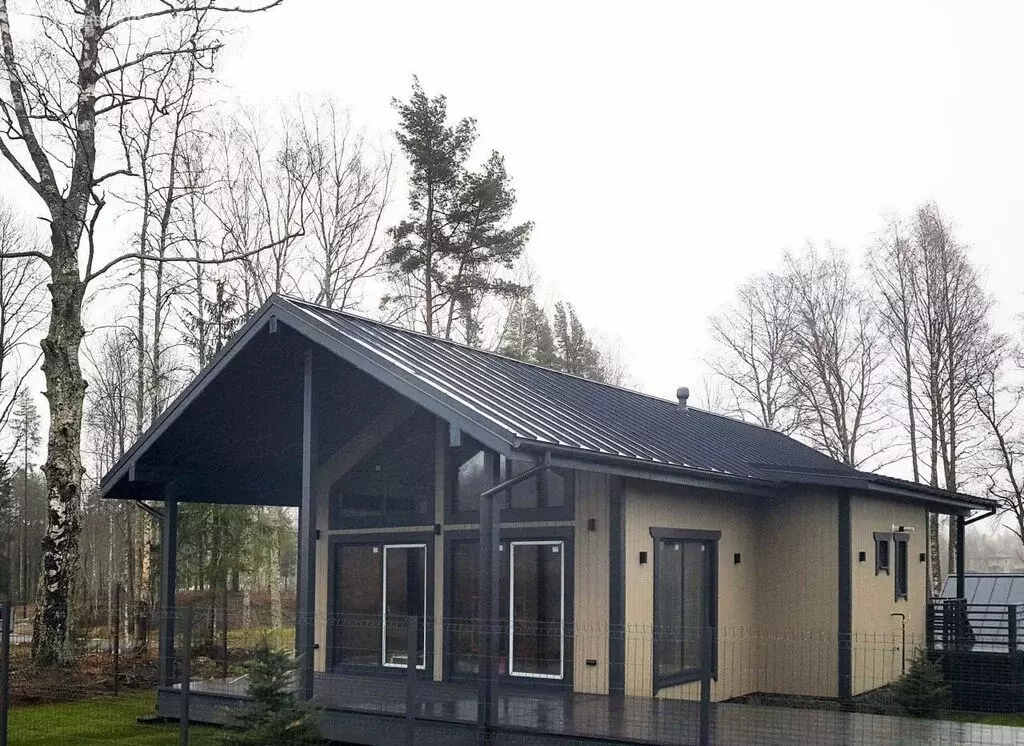 Дом в Куйвозовское сельское поселение, КП Белкино (82 м) - Фото 1