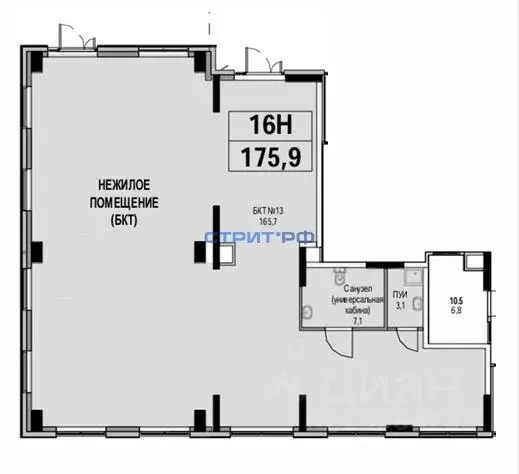 Помещение свободного назначения в Москва Сиреневый парк жилой комплекс ... - Фото 2