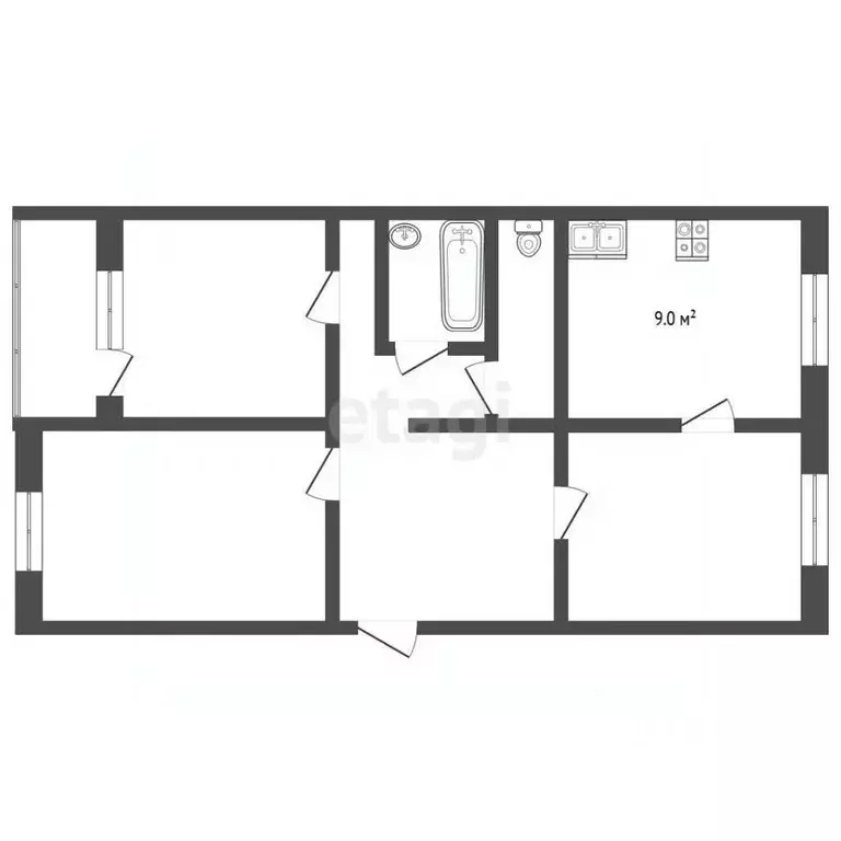 3-к кв. Ямало-Ненецкий АО, Муравленко ул. Губкина, 18 (68.8 м) - Фото 1