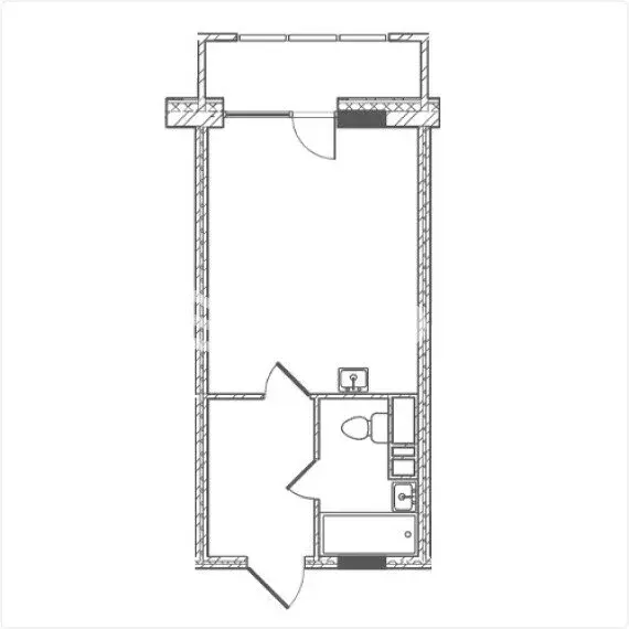Квартира-студия: Благовещенск, улица Островского, 115/1 (31.85 м) - Фото 1