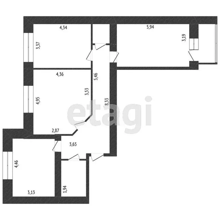 3-комнатная квартира: Тюмень, Широтная улица, 209 (92.6 м) - Фото 1