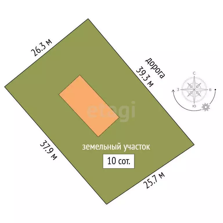 Дом в село Кузнецово, Центральная улица (98 м) - Фото 1