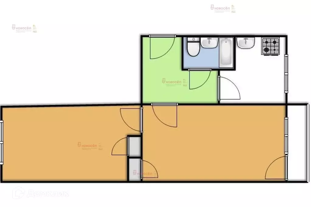 Продаётся 2-к квартира, 44 м - Фото 1