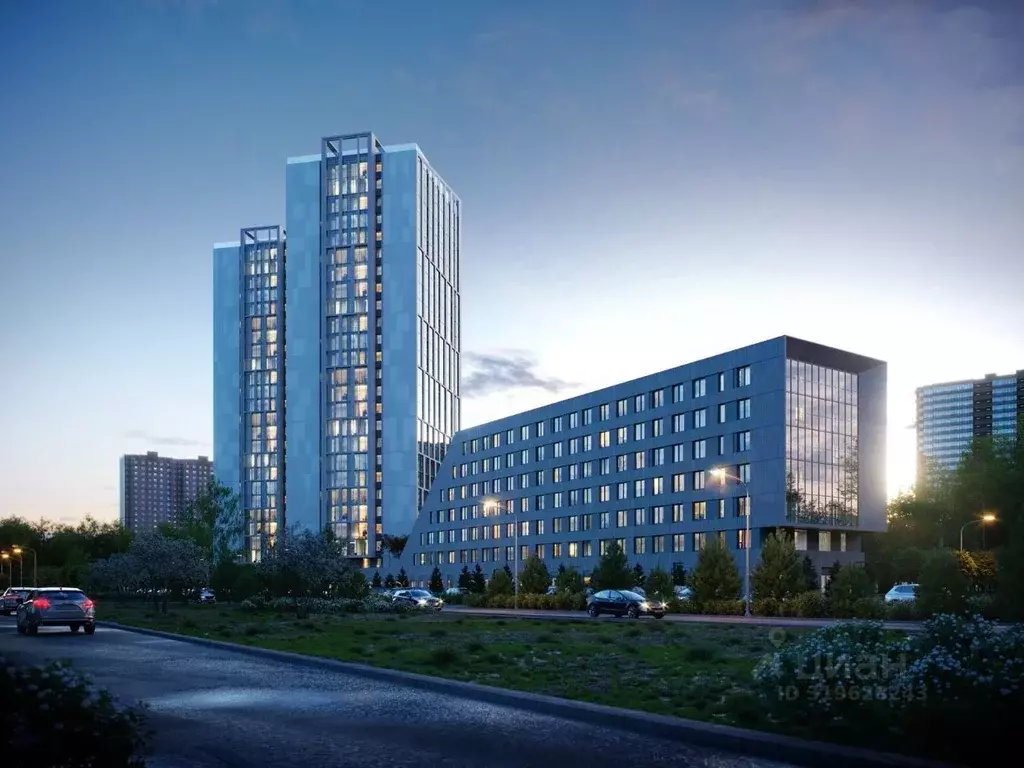 Студия Санкт-Петербург дор. Муринская, 67 (23.14 м) - Фото 1