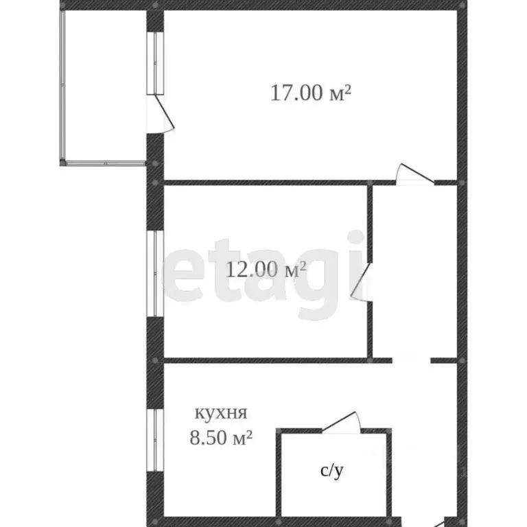 2-к кв. Костромская область, Кострома ул. Димитрова, 27 (42.1 м) - Фото 0