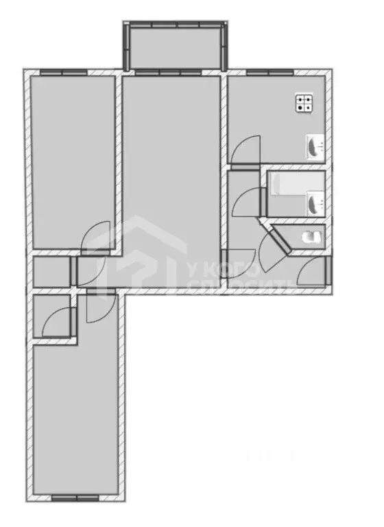 3-к кв. Санкт-Петербург, Санкт-Петербург, Петергоф Гостилицкое ш., ... - Фото 2