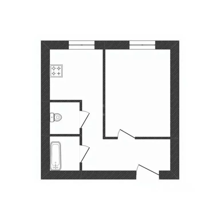 1-к кв. Ленинградская область, Волхов Авиационная ул., 30А (29.7 м) - Фото 2