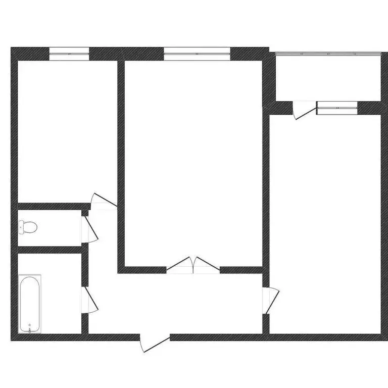 2-комнатная квартира: Тобольск, микрорайон 7А, 7А (52 м) - Фото 1
