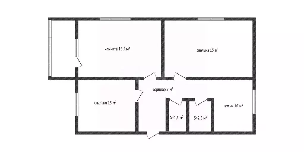 3-к кв. Адыгея, Майкоп Железнодорожная ул., 172 (69.5 м) - Фото 2