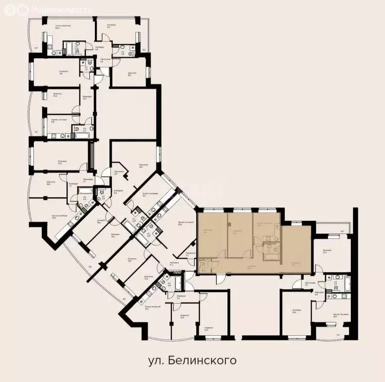 4-комнатная квартира: Сухой Лог, улица Белинского, 40 (77.7 м) - Фото 0