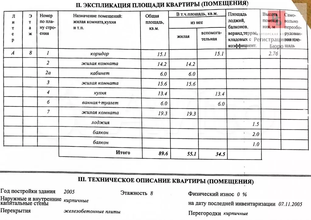 3-к. квартира, 94,1 м, 8/8 эт. - Фото 0