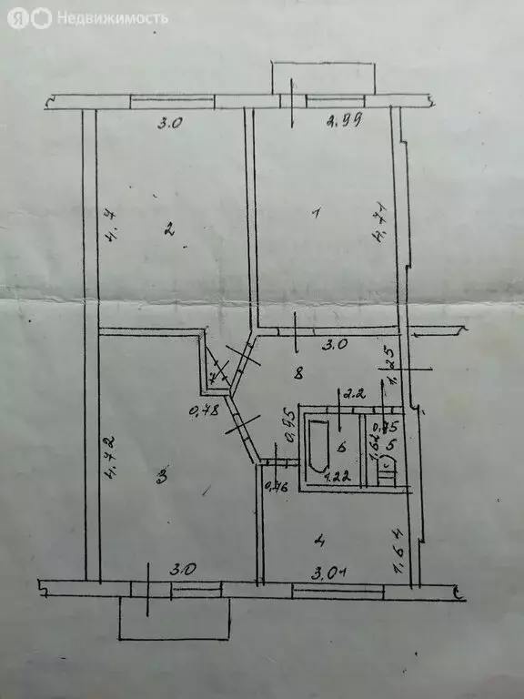 3-комнатная квартира: Нижегородская область, Балахнинский ... - Фото 1