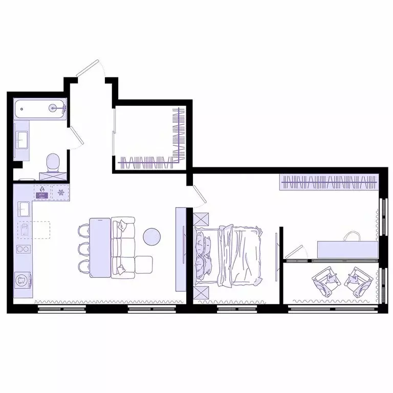 3-комнатная квартира: Владивосток, Первореченский район (64.3 м) - Фото 2