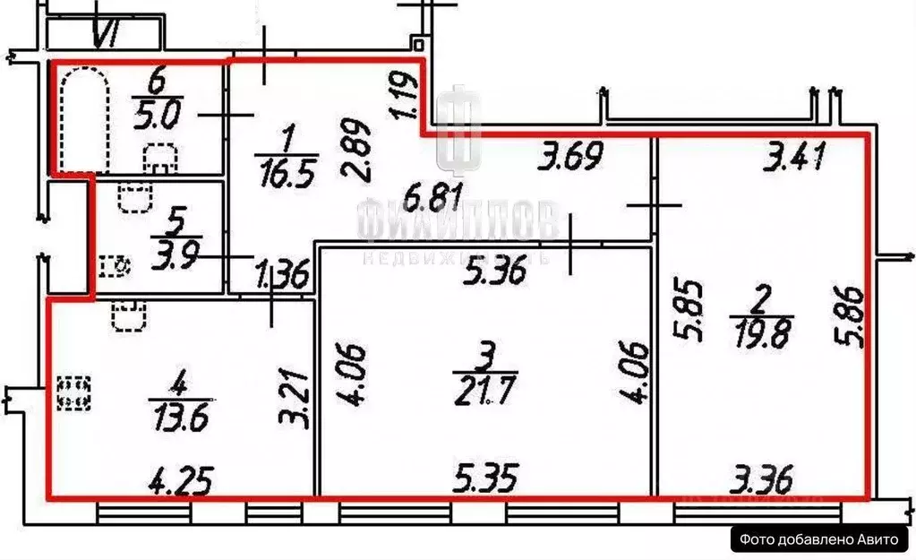 2-к кв. Санкт-Петербург Нижне-Каменская ул., 7к1 (81.0 м) - Фото 2