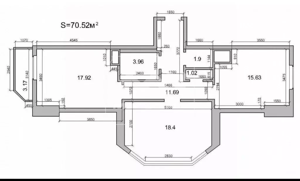 3-к кв. Санкт-Петербург бул. Александра Грина, 2к1 (70.3 м) - Фото 1
