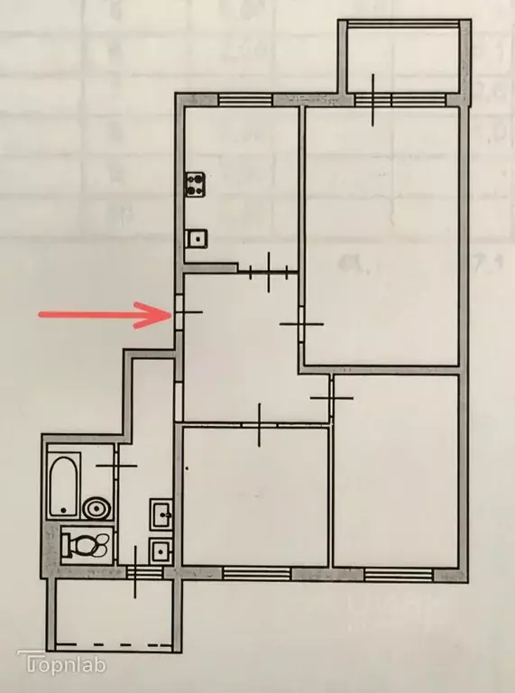 3-к кв. Астраханская область, Астрахань Магистральная ул., 36 (68.4 м) - Фото 1