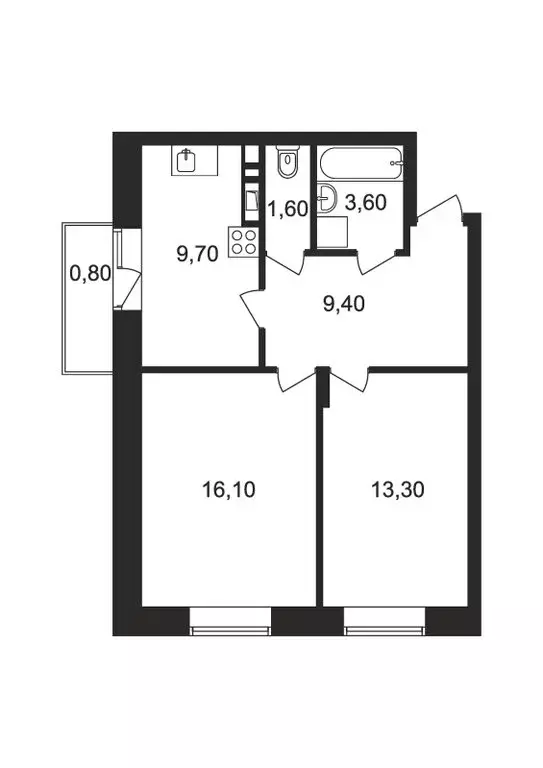 2-комнатная квартира: Ногинск, Юбилейная улица, 14Б (53.7 м) - Фото 0