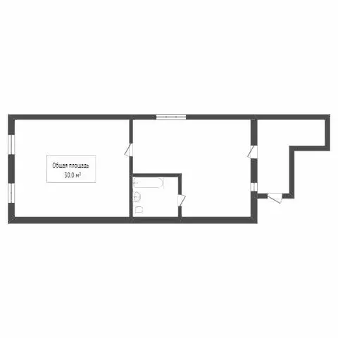 1-комнатная квартира: Томск, микрорайон Телецентр, Мариинский ... - Фото 1