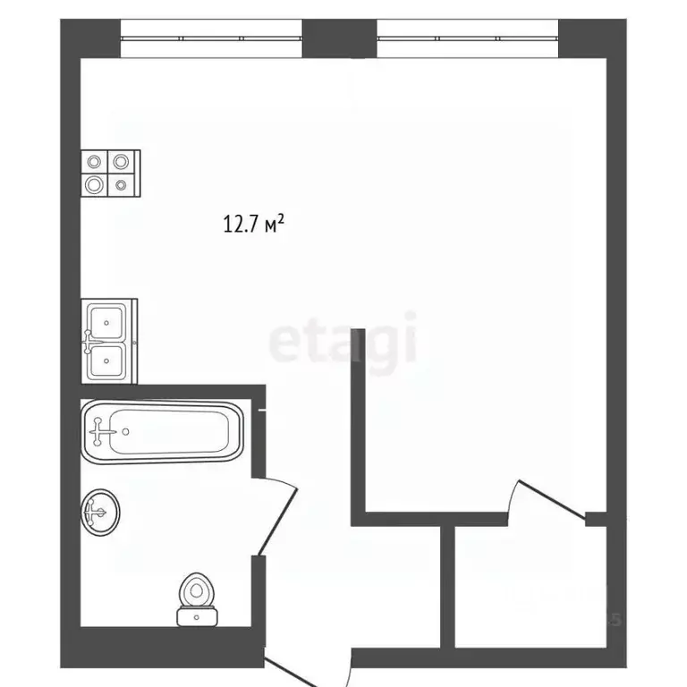 1-к кв. Нижегородская область, Нижний Новгород д. Утечино, ул. ... - Фото 2