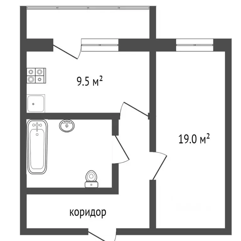 1-к кв. Воронежская область, Воронеж ул. Миронова, 47 (41.0 м) - Фото 2