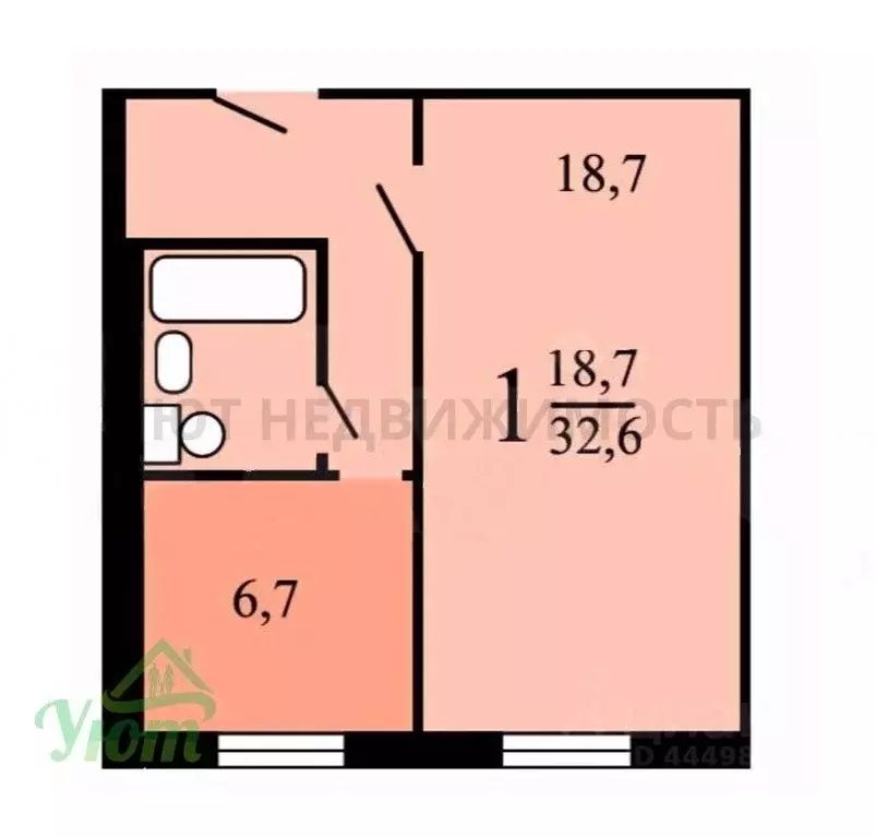 1-к кв. Москва Вешняковская ул., 39 (32.6 м) - Фото 2