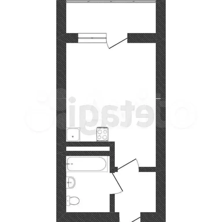 Квартира-студия, 24 м, 1/12 эт. - Фото 0