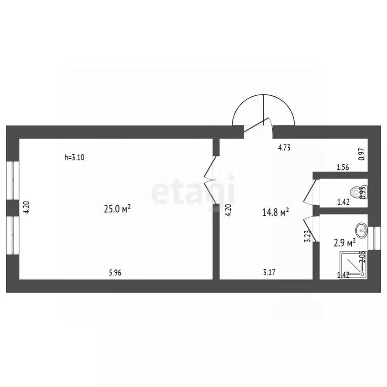 Дом в Краснодарский край, Анапа ул. Ивана Голубца, 9А (44 м) - Фото 2