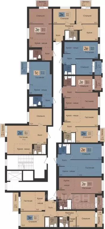 2-к кв. Пермский край, Пермь ул. Оборонщиков, 6 (48.8 м) - Фото 2