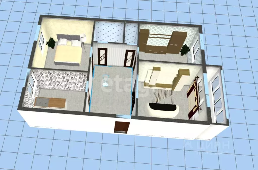 3-к кв. Белгородская область, Губкин ул. 2-я Академическая, 32 (56.5 ... - Фото 2