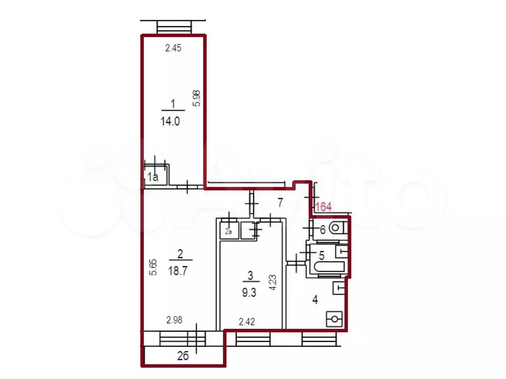 Аукцион: 3-к. квартира, 56,9 м, 6/9 эт. - Фото 0