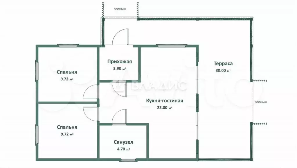 Дом 91 м на участке 6 сот. - Фото 1