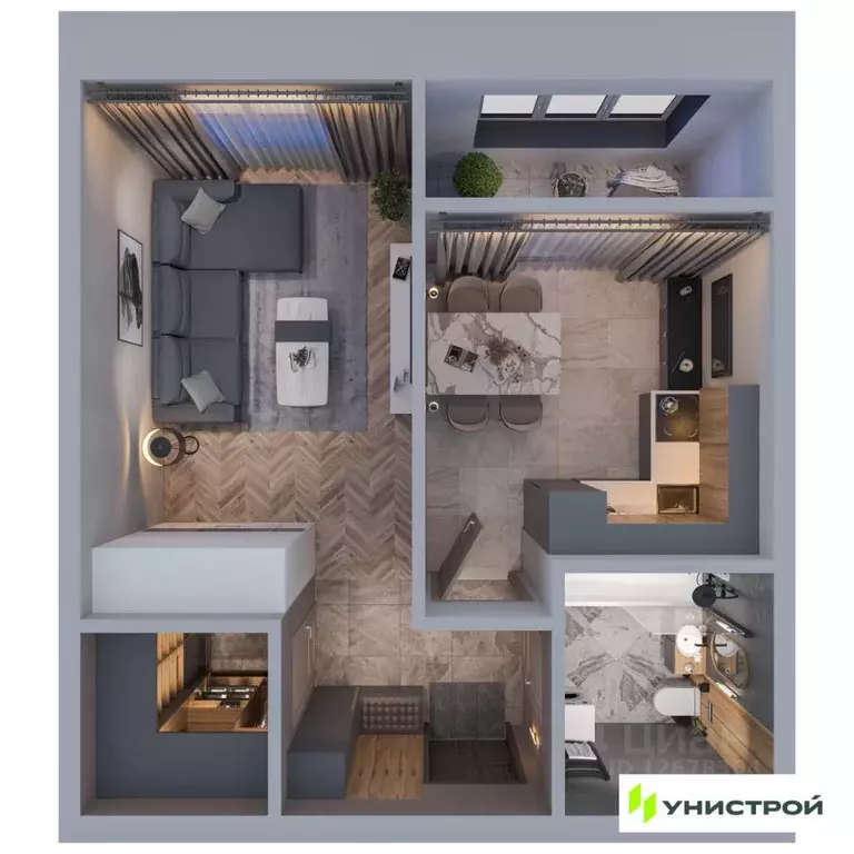 1-к кв. Татарстан, Казань проезд Юнуса Ахметзянова, 5 (39.71 м) - Фото 1