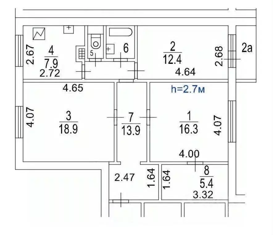 3-к кв. Москва Алма-Атинская ул., 10К1 (78.8 м) - Фото 0